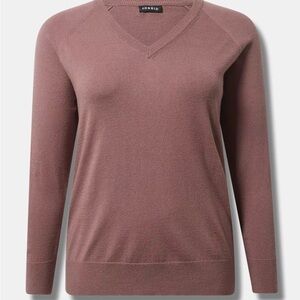 00 Torrid Everyday Soft V-Neck Raglan Sleeve Sweater